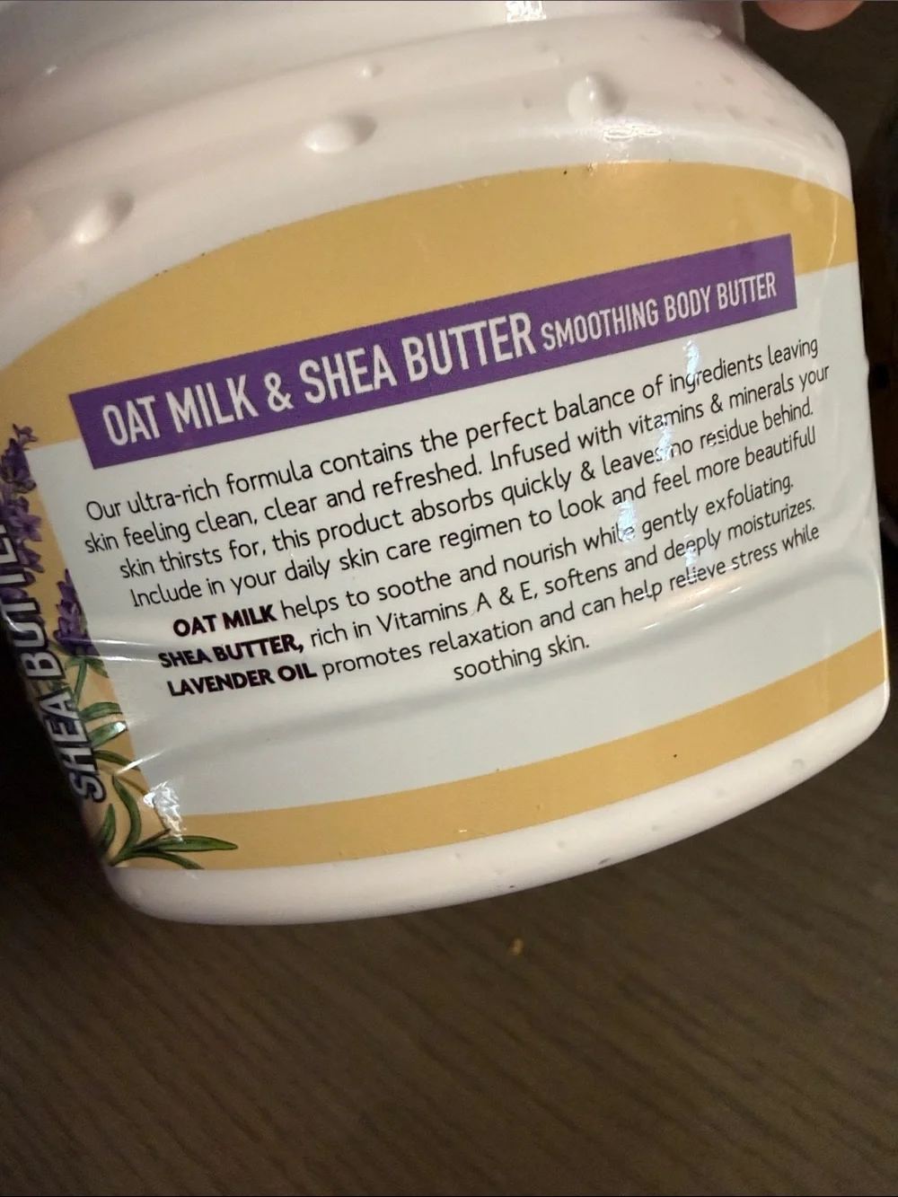 Spa The Care Oat Milk & Shea Butter Soothing Body Butter - White